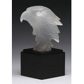 Frosted Eagle Head Award, 6 1/4"H